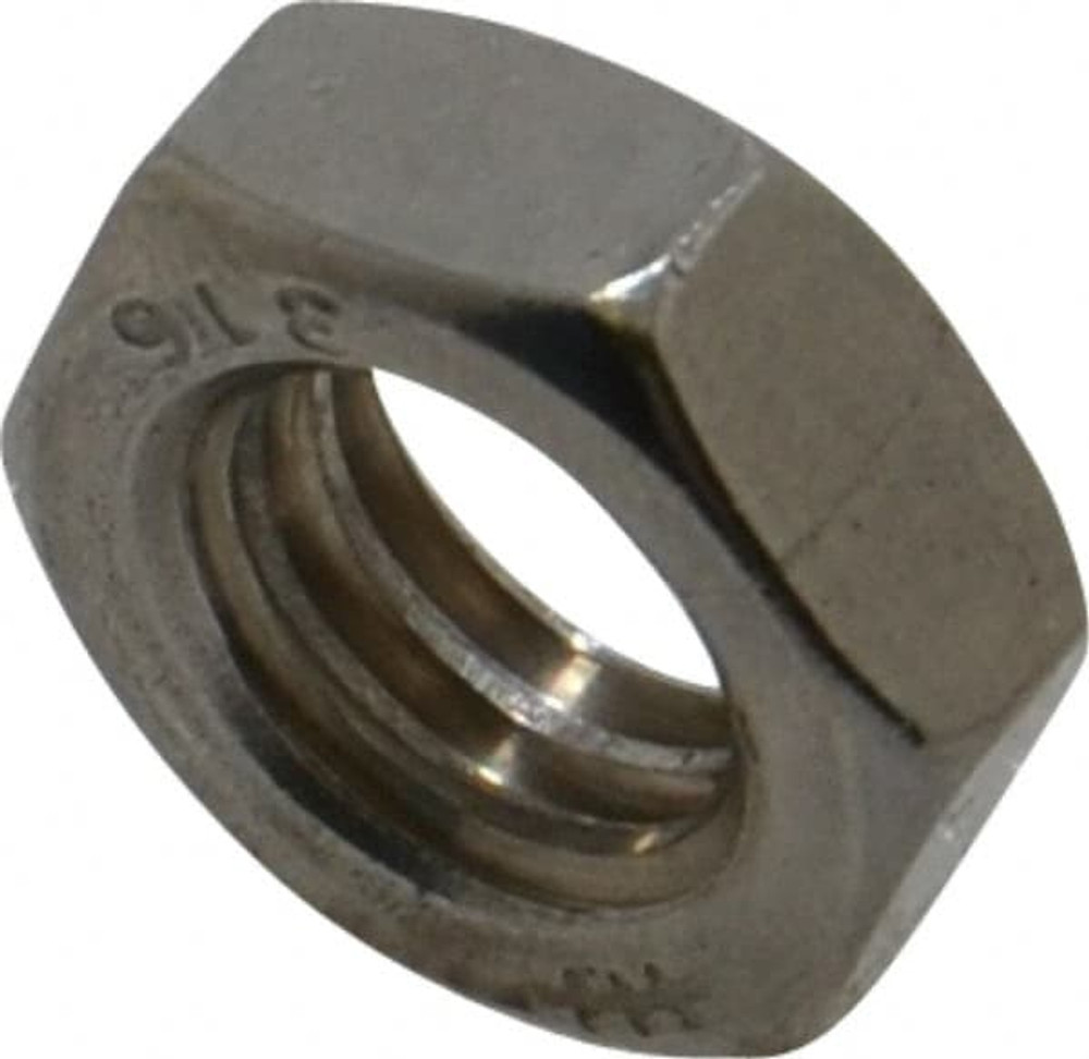 Value Collection 1880 Hex Nut: 3/8-16, Grade 316 Stainless Steel, Uncoated