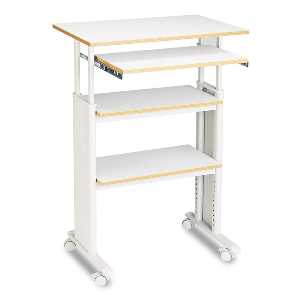 SAFCO PRODUCTS 1929GR Muv Stand-Up Adjustable-Height Desk, 29.5" x 22" x 35" to 49", Gray