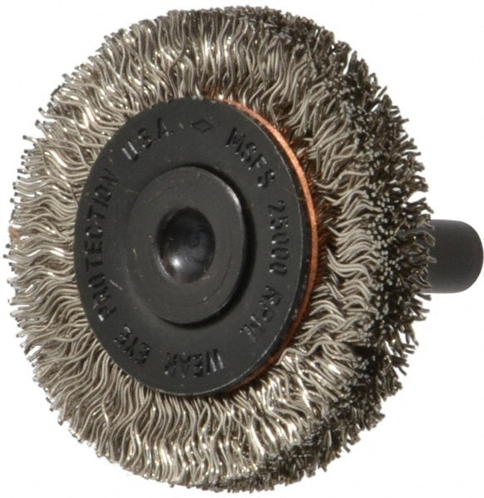 Osborn 0001144800 Wheel Brush: 1-1/2" Wheel Dia, Crimped