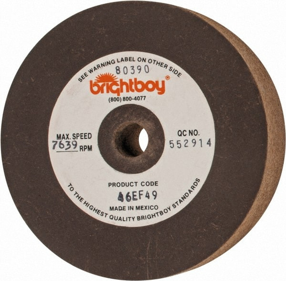 Cratex 80390 Surface Grinding Wheel: 4" Dia, 1" Thick, 1/2" Hole, 46 Grit