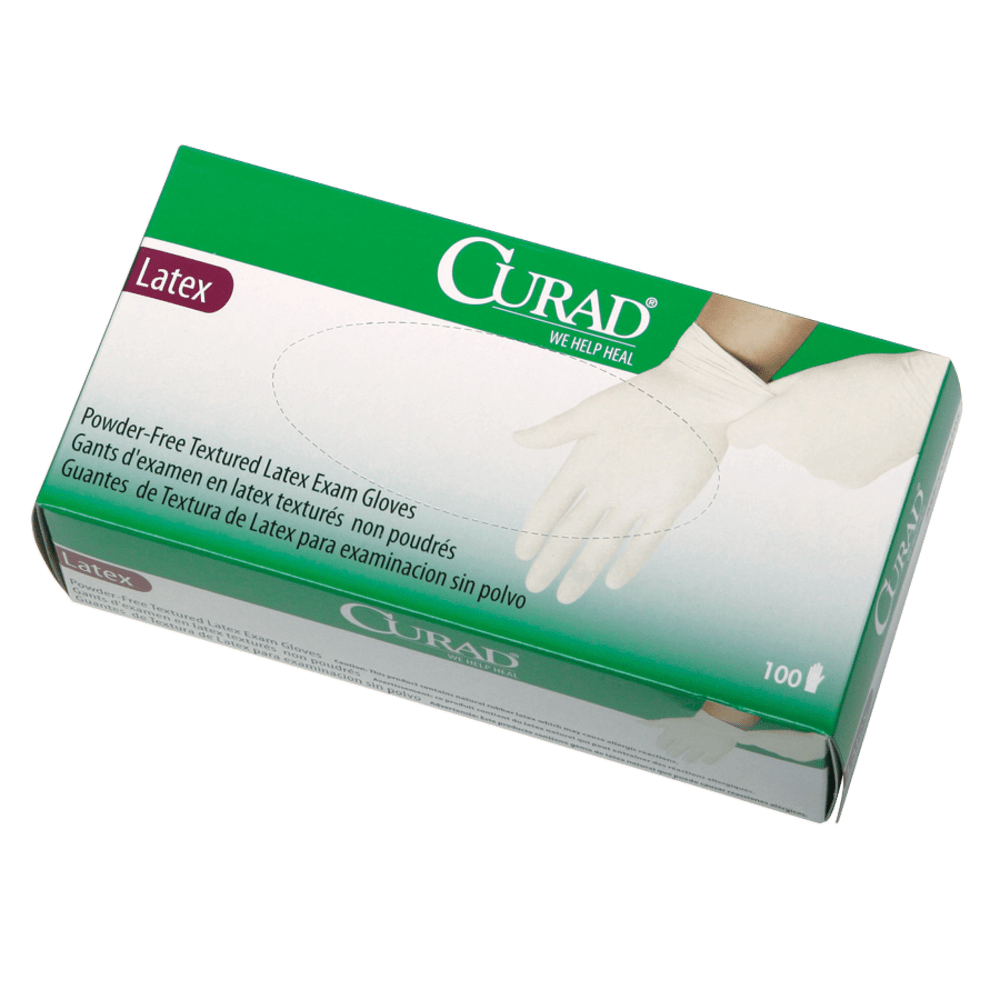MEDLINE INDUSTRIES, INC. CUR8106 Medline Curad Powder-Free Latex Exam Gloves, Large, Box Of 100 Gloves