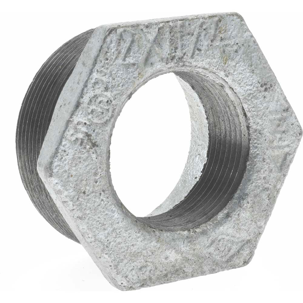 B&K Mueller 511-986HN 2 x 1-1/4" Galvanized Malleable Iron Pipe Hex Bushing