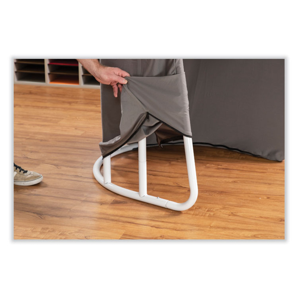SAFCO PRODUCTS 1958DG Roam Touchdown Workstation, 33" x 30" x 51.5", Beech/Dark Gray