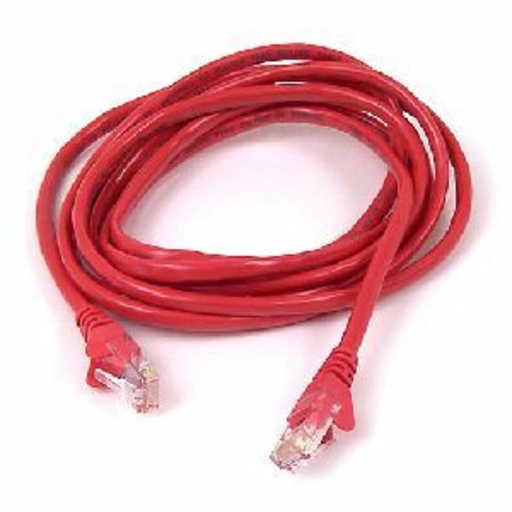 BELKIN, INC. A3L791-35-RED-S Belkin - Patch cable - RJ-45 (M) to RJ-45 (M) - 35 ft - UTP - CAT 5e - molded, snagless - red - for Omniview SMB 1x16, SMB 1x8; OmniView SMB CAT5 KVM Switch