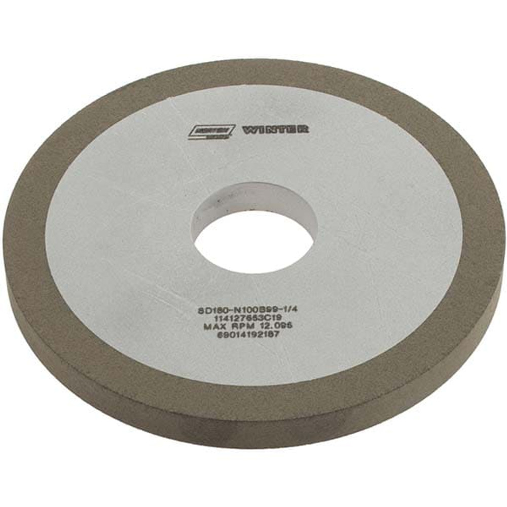 Norton 69014192187 Surface Grinding Wheel: 3" Dia, 1/4" Thick, 3/4" Hole, 180 Grit