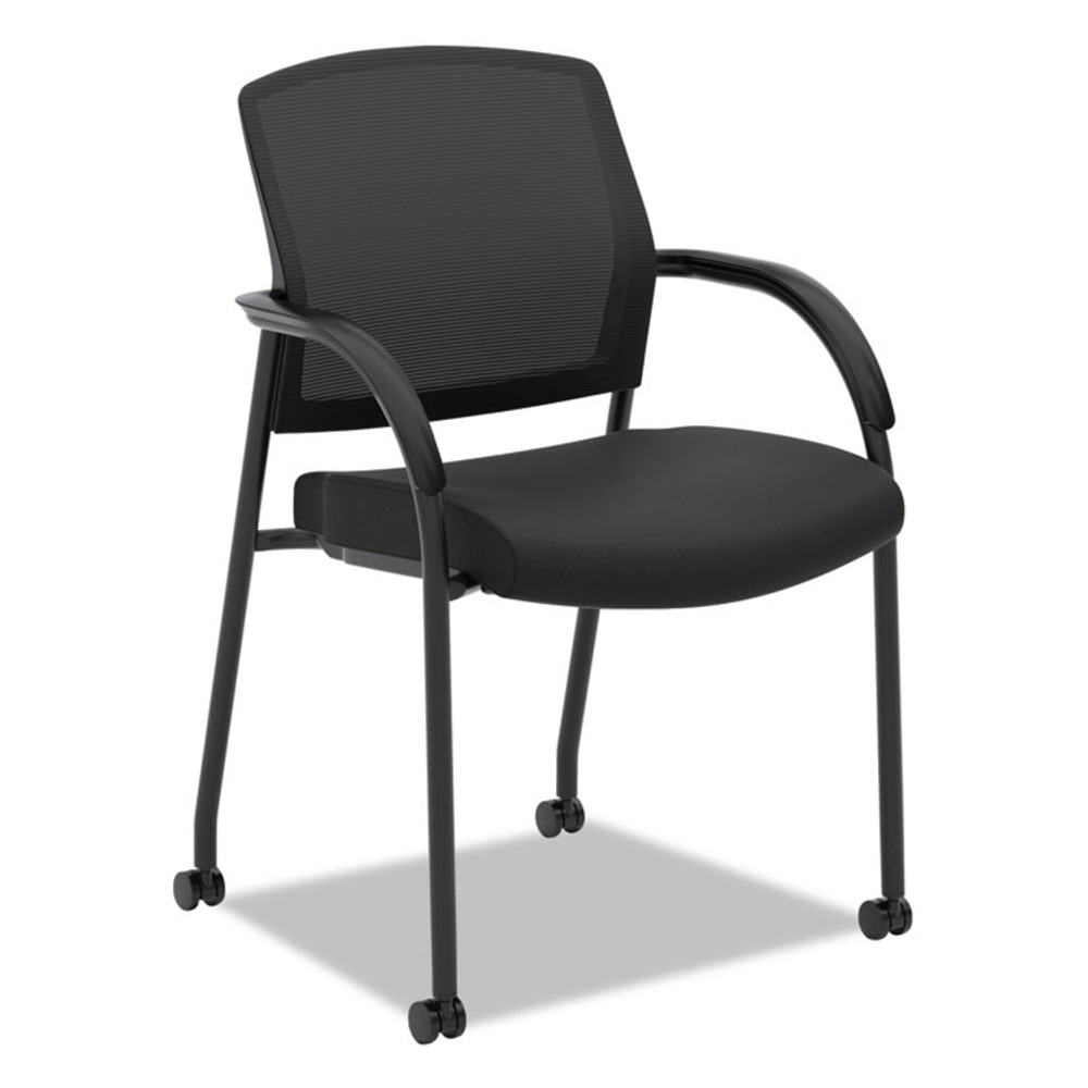 HON COMPANY 2285VA10 Lota Series Guest Side Chair, 23" x 24.75" x 34.5", Black Seat, Black Back, Black Base