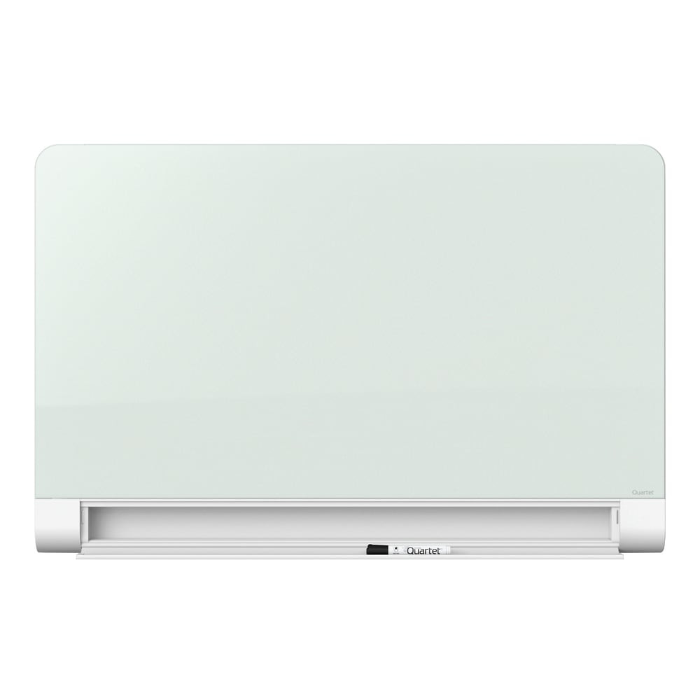 ACCO BRANDS USA, LLC G8548HT Quartet Horizon Magnetic Glass Unframed Dry-Erase Whiteboard With Concealed Tray, 85in x 48in, White