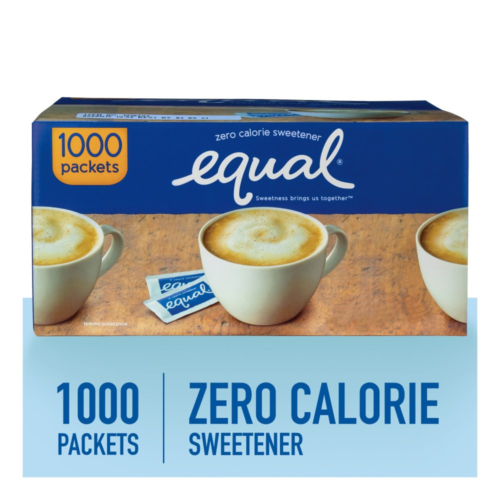 RAGOLD Equal 31453  Zero Calorie Original Sweetener, Box of 1,000 Sweetener Packets