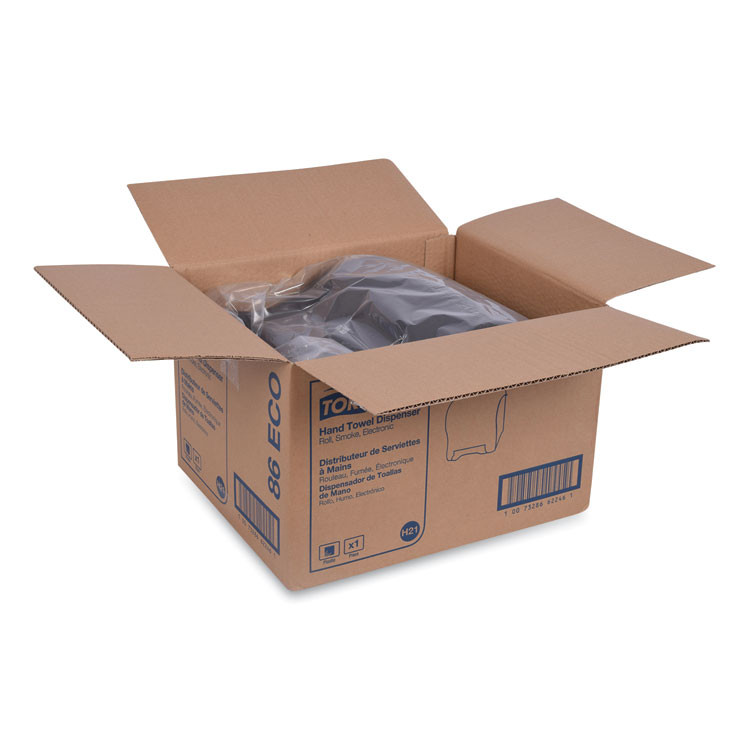 SCA TISSUE Tork® 86ECO Hand Towel Dispenser, Electronic, 11.78 x 9.12 x 14.39, Translucent Smoke