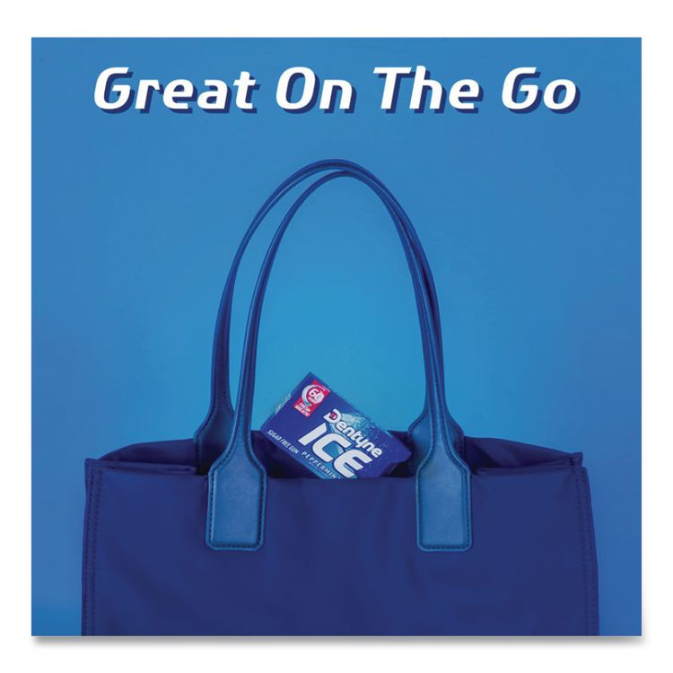 MONDELEZ INTERNATIONAL Dentyne Ice® 3125400 Sugarless Gum, Peppermint Flavor,16 Pieces/Pack, 9 Packs/Box