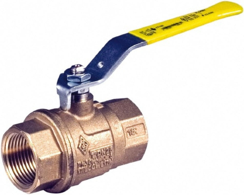 BONOMI 171N-1/2 Full Port Bi-Directional Manual Ball Valve: 1/2" Pipe, Full Port