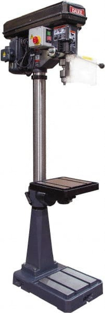 Dake 977600V Floor Drill Press: 18" Swing, 2 hp, 110 V, 1 Phase