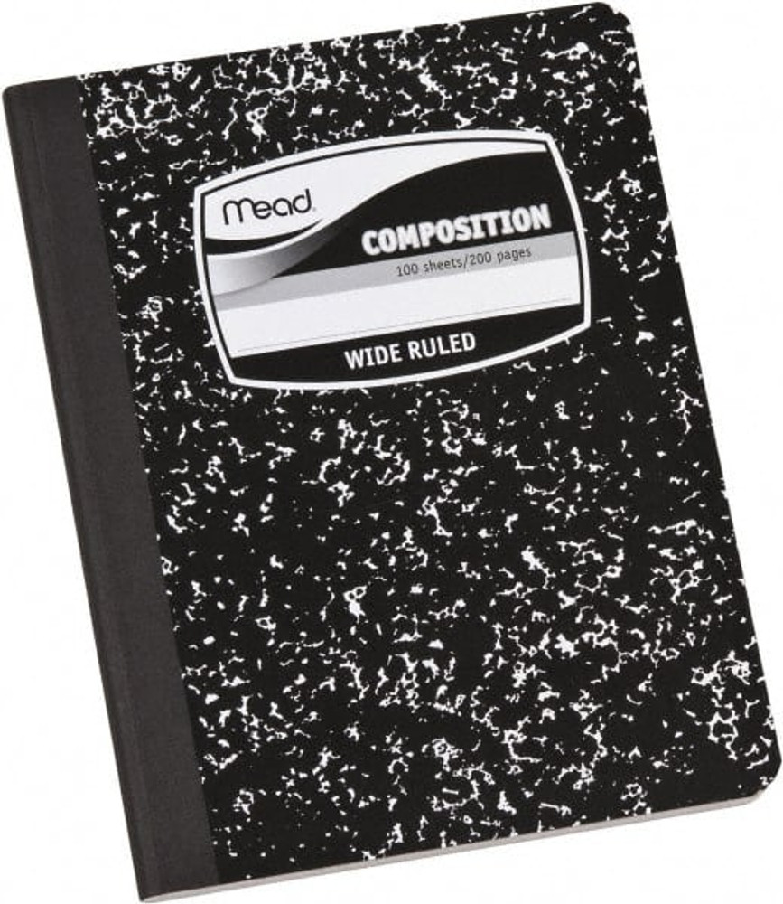 Mead MEA09910 Composition Book: 100 Sheets, White Paper