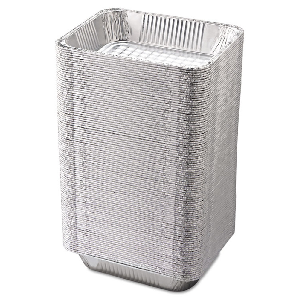 HFA INC 32135 Aluminum Steam Table Pans, Half-Size Deep, 10.38" x 2.56" x 12.75", 100/Carton