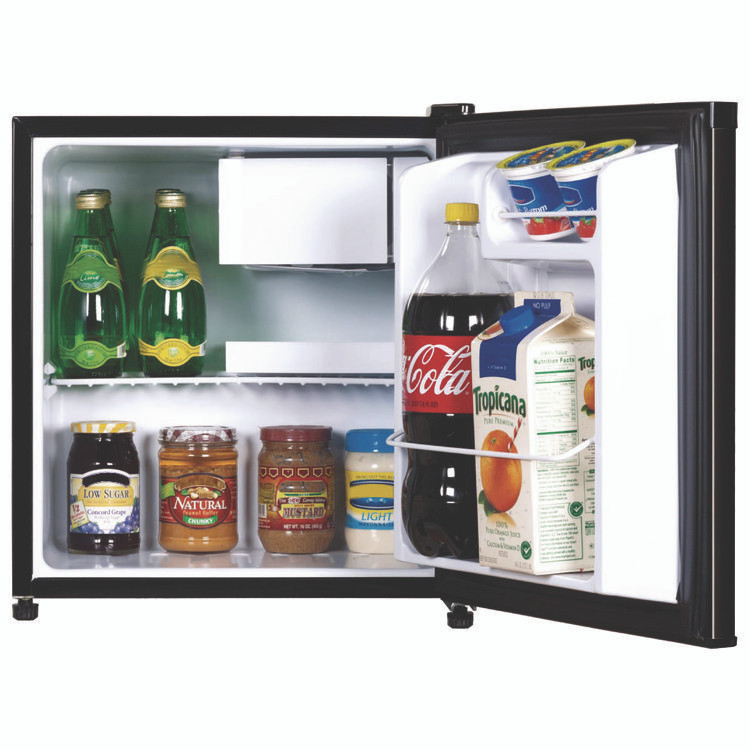 AVANTI RM16J1B17X1B 1.6 Cu. Ft. Compact Refrigerator with Chiller Compartment, Black