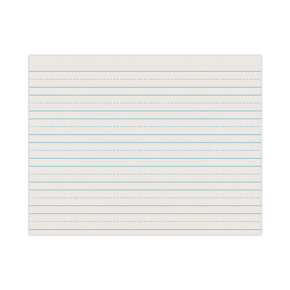 PACON CORPORATION 2635 Skip-A-Line Ruled Newsprint Paper, 3/4" Two-Sided Long Rule, 8.5 x 11, 500/Ream