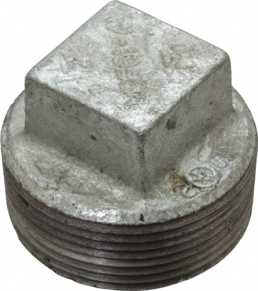 B&K Mueller 511-807HN Malleable Iron Pipe Square Plug: 1-1/2" Fitting