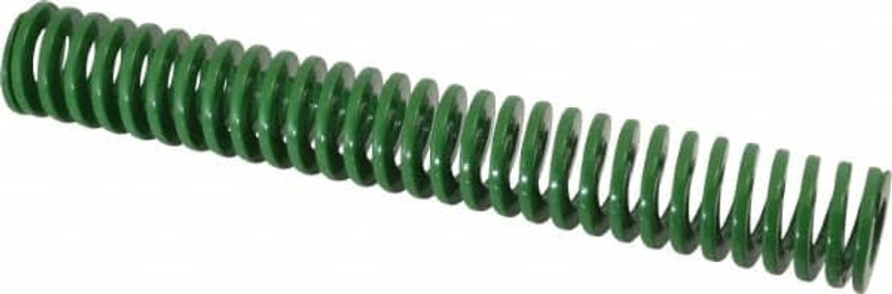 Dayton Lamina 9-1628-11 Die Spring: 1" Hole Dia, 1/2" Rod Dia, 7" Free Length, Green