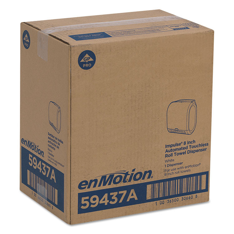 GEORGIA PACIFIC Professional 59437A enMotion Automated Roll Towel Dispenser, 13.06 x 9.06 x 14.88, White
