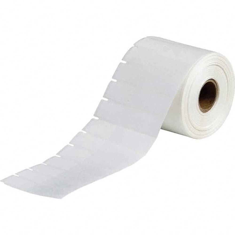 Brady 116371 Label Maker Label: Clear & White, Polyester, 1,500 per Roll