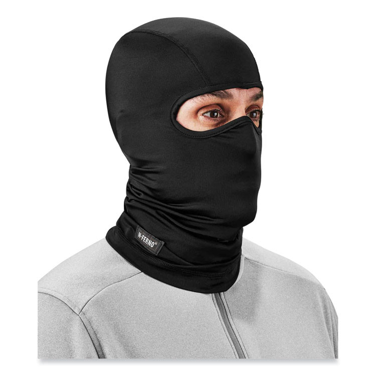 TENACIOUS HOLDINGS, INC. ergodyne® 16832 N-Ferno 6832 Spandex Balaclava Face Mask, One Size Fits Most, Black