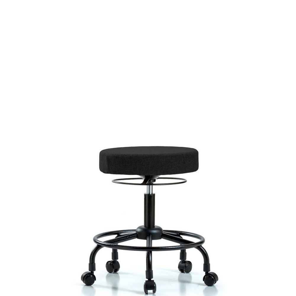 Blue Ridge Ergonomics MSC41818 Adjustable Height Swivel Stool: Olefin, 24" Seat Width, 24" Seat Depth