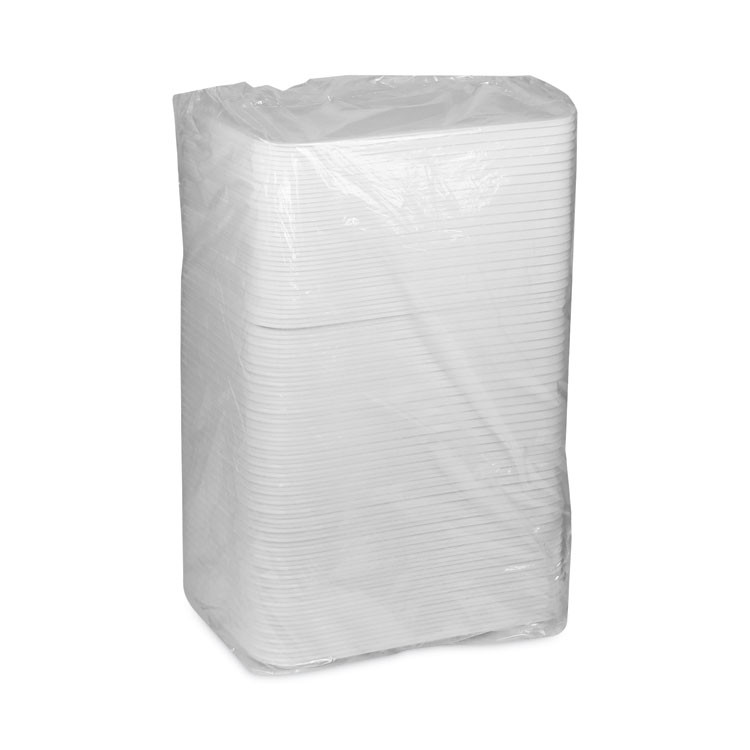 PACTIV EVERGREEN CORPORATION 0TF112160000 Supermarket Tray, #1216, 16.25 x 12.662 x 0.62, White, Foam, 100/Carton