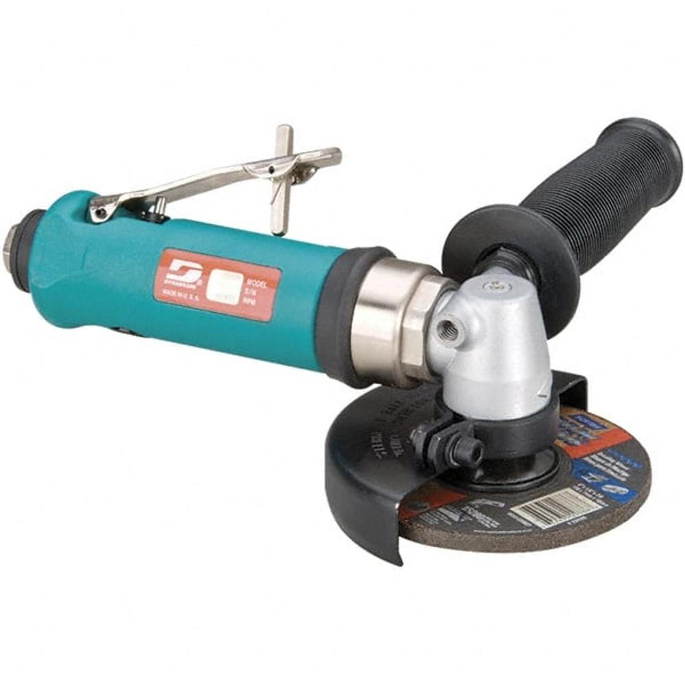 Dynabrade 54771 Air Angle Grinder: 4" Wheel Dia, 12,000 RPM