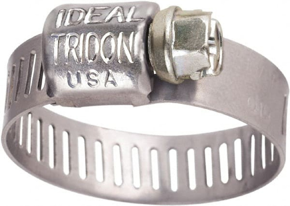 IDEAL TRIDON 6260650 Worm Gear Clamp: SAE 6, 5/16 to 7/8" Dia, Stainless Steel Band