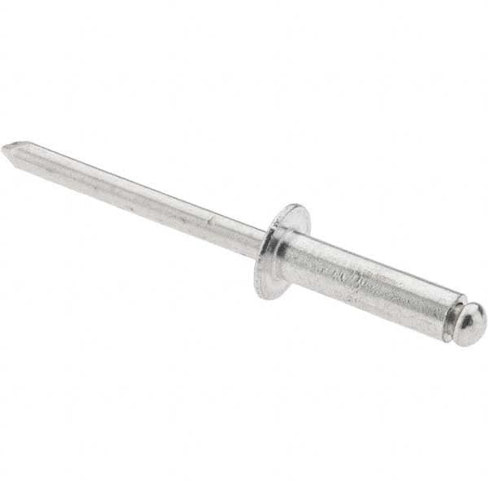 RivetKing. ABA68/P100 Open End Blind Rivet: Size 6-8, Dome Head, Aluminum Body, Aluminum Mandrel