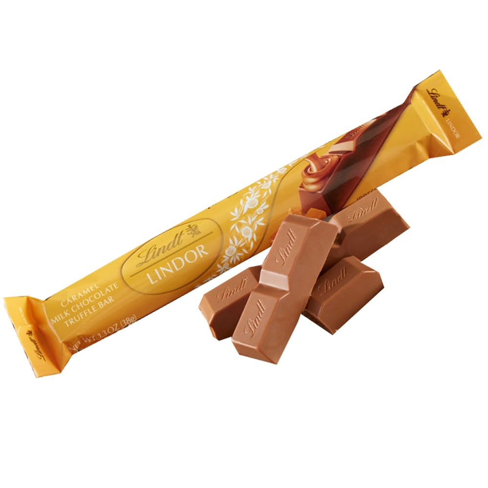 LINDT & SPRUNGLI (SCHWEIZ) AG 436182 Lindt Lindor Caramel Sticks, 1.3 Oz, Box Of 24