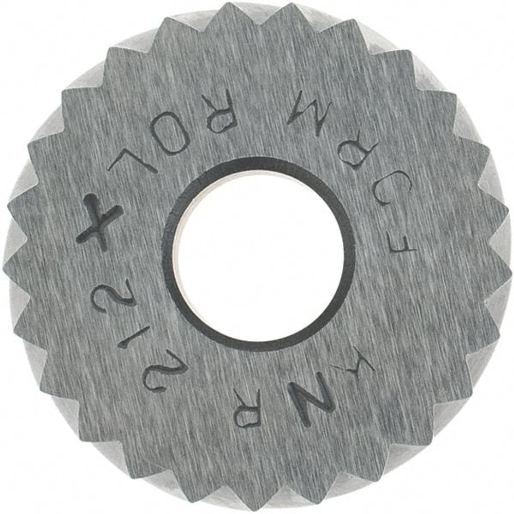 MSC KNRX212 Standard Knurl Wheel: 3/4" Dia, 90 ° Tooth Angle, 12 TPI, Diagonal, Cobalt