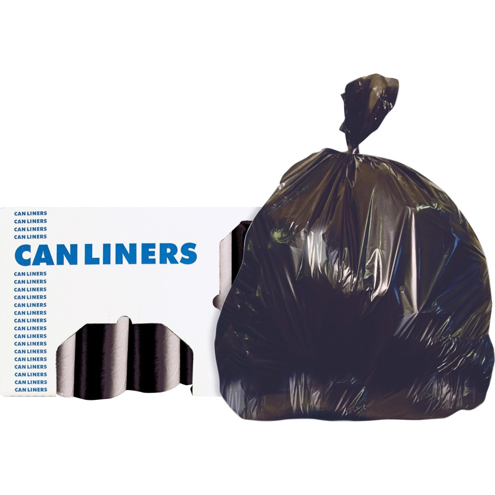 HERITAGE TRAVELWARE LTD Heritage H5645TKR01  AccuFit RePrime Can Liners - 23 gal/55 lb Capacity - 28in Width x 45in Length - 0.90 mil (23 Micron) Thickness - Black - Resin - 8/Carton - 25 Per Roll - Can