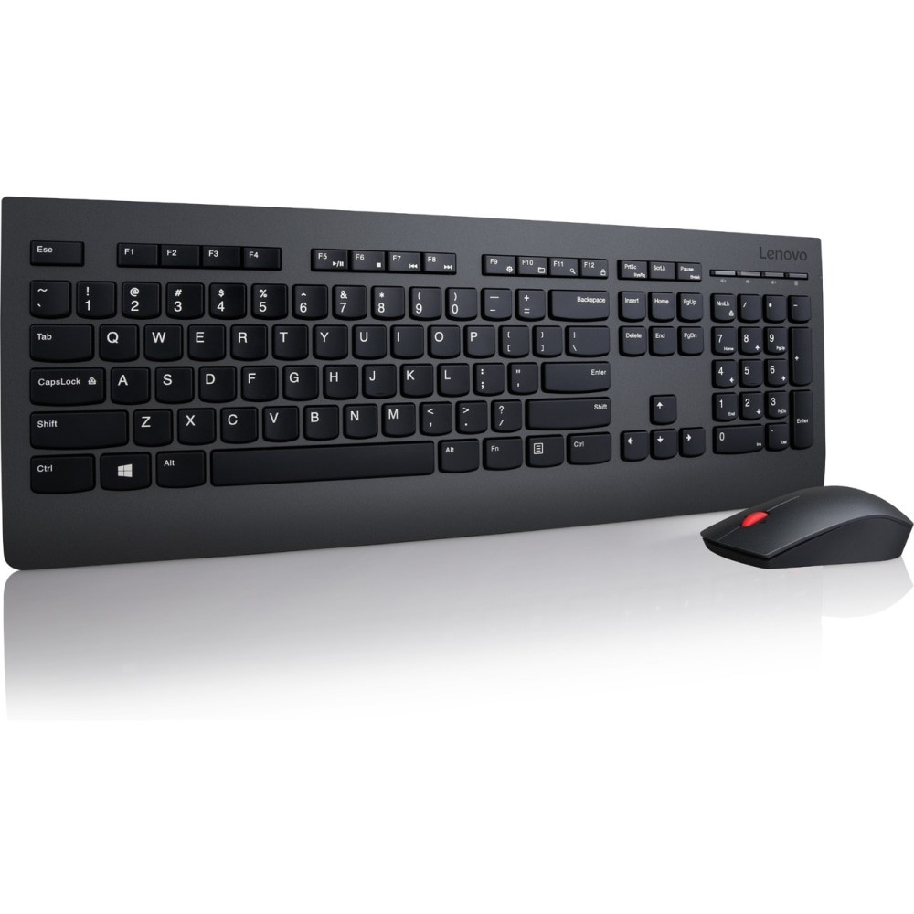 LENOVO, INC. 4X30H56796 Lenovo Professional Wireless Keyboard & Mouse, Compact Keyboard, Laser Mouse