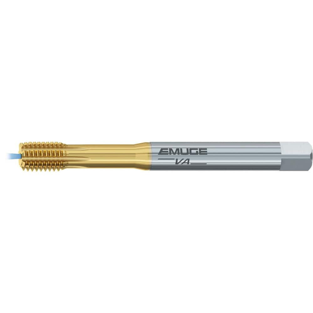 Emuge BU446A00.5009 Thread Forming Tap: 1/4-20 UNC, 2B Class of Fit, Form Tap, Powdered Metal High Speed Steel, TiN-T26 Coated