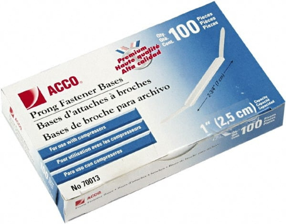 ACCO ACC70013 Pack of 100 Paper File Fasteners