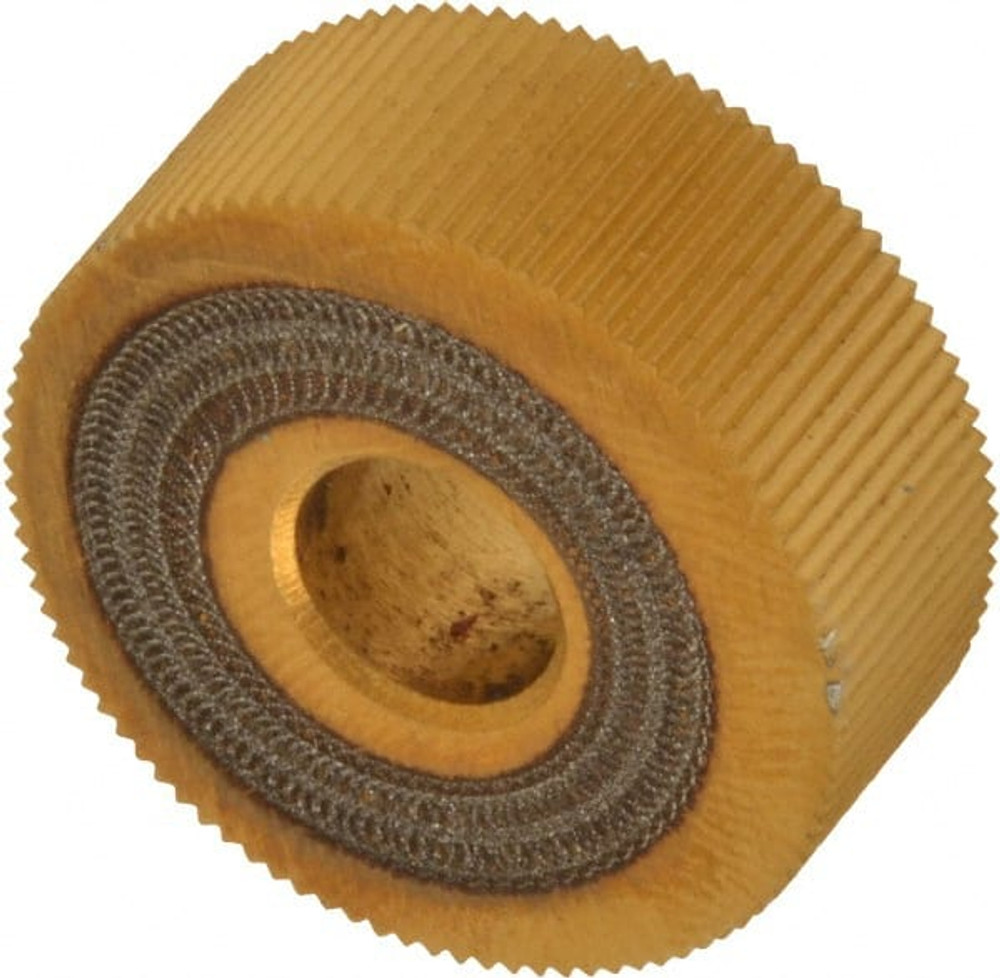 Dorian Tool 73310125616 Standard Knurl Wheel: 1" Dia, 90 ° Tooth Angle, 30 TPI, Straight, High Speed Steel