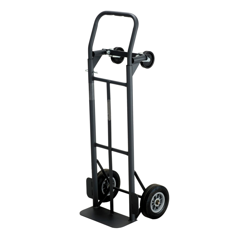 SAFCO PRODUCTS CO 4070 Safco Tuff Truck Convertible Hand Truck, 400-500 Lb. Capacity, 8in Wheel, Black