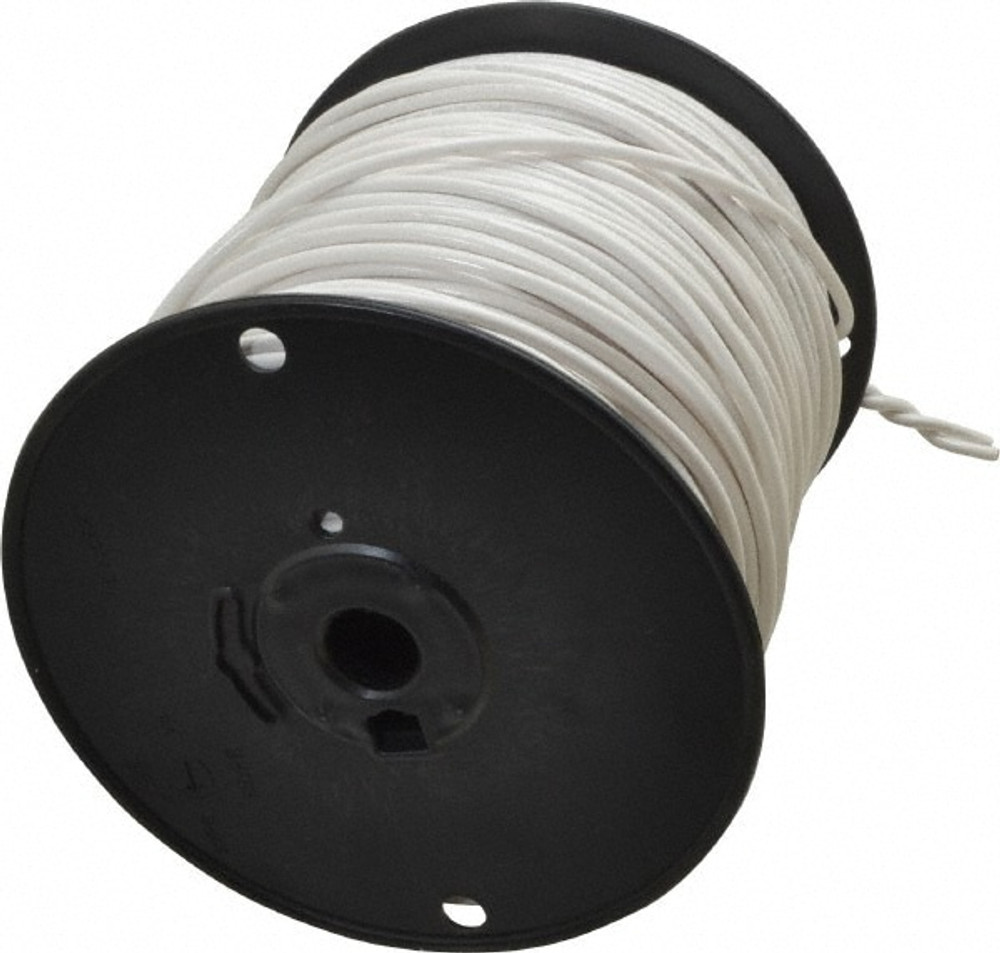 Southwire 411040501 Machine Tool Wire: 12 AWG, White, 500' Long, Polyvinylchloride, 0.155" OD