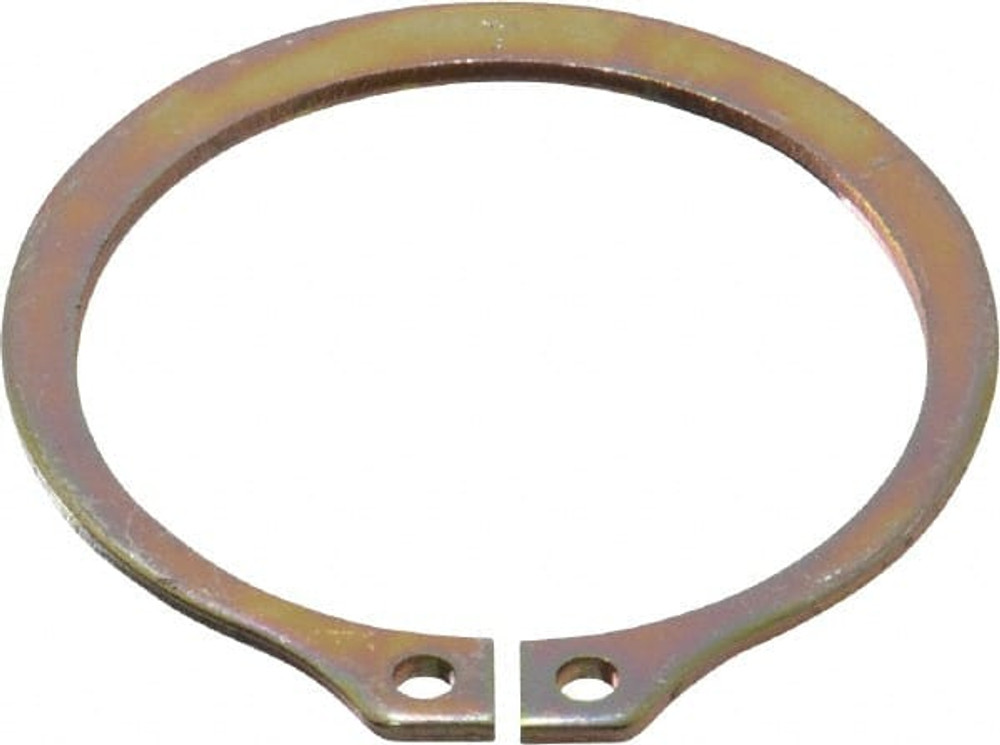 Rotor Clip SH-137ST MCD External Retaining Ring: 1.291" Groove Dia, 1-3/8" Shaft Dia, 1060-1090 Spring Steel, Cadmium-Plated