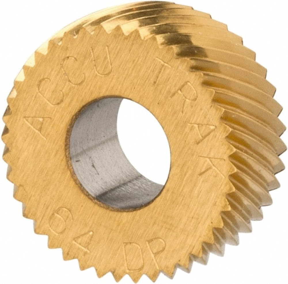 MSC GKLV064 Convex Knurl Wheel: 5/8" Dia, 80 ° Tooth Angle, Diagonal, Cobalt