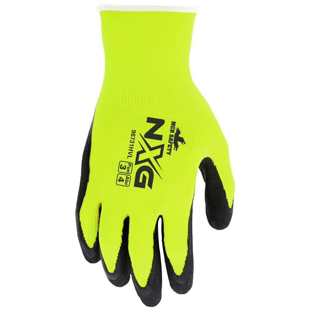 MCR Safety 96731HVS General Purpose Work Gloves: Small, Latex Coated, Latex