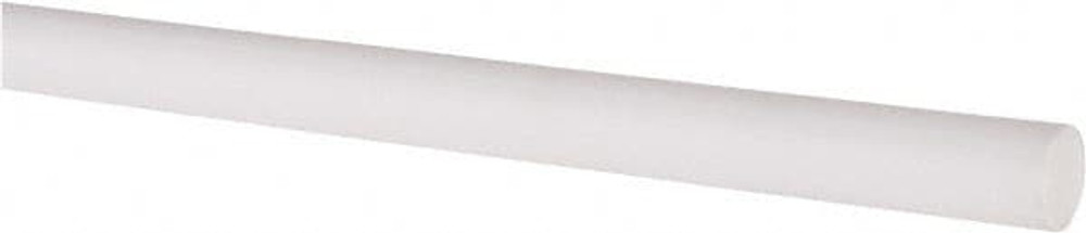 Value Collection 5503093 Plastic Rod: Polytetrafluroethylene, 3' Long, 3/8" Dia, White