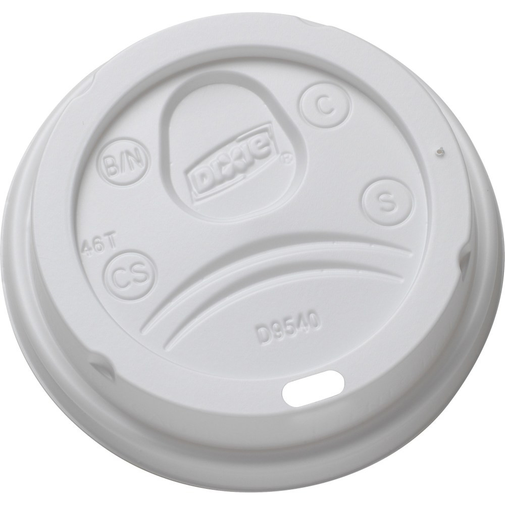 DIXIE FOODS Dixie DL9540  Medium-size Hot Cup Lids by GP Pro - Dome - 1000 / Carton - White