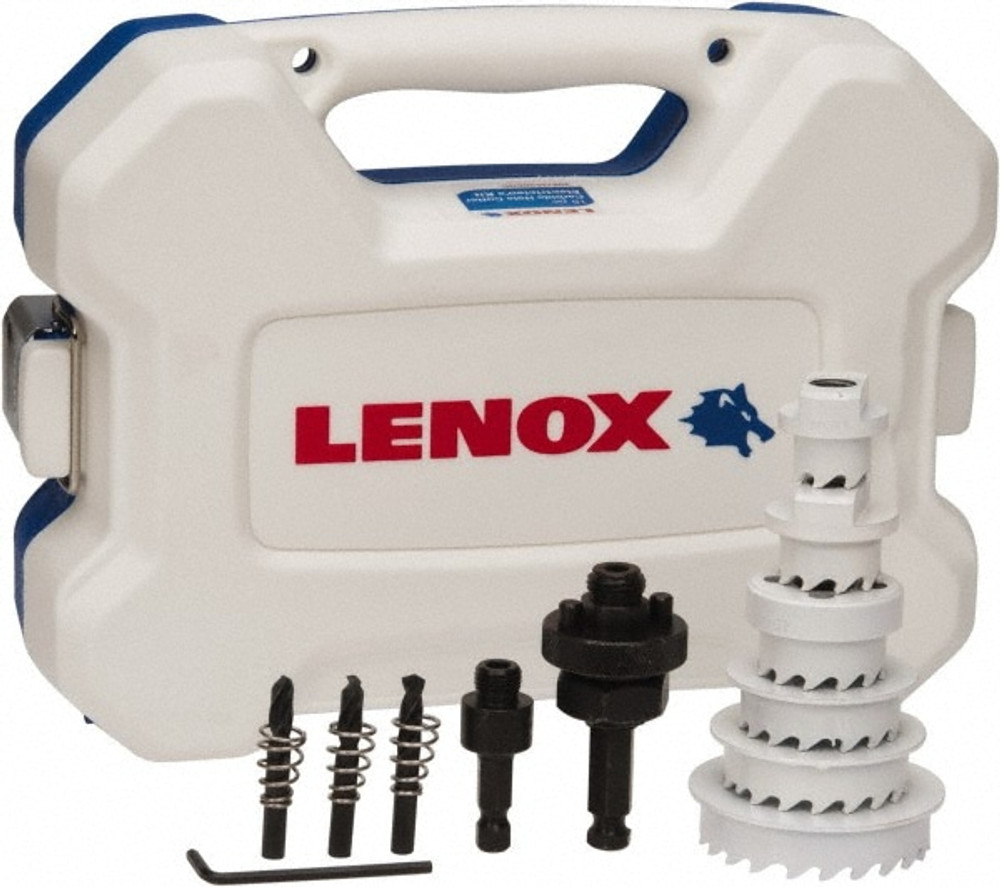 Lenox 30878500CHC Electrician's Hole Saw Kit: 15 Pc, 7/8 to 2-1/2" Dia