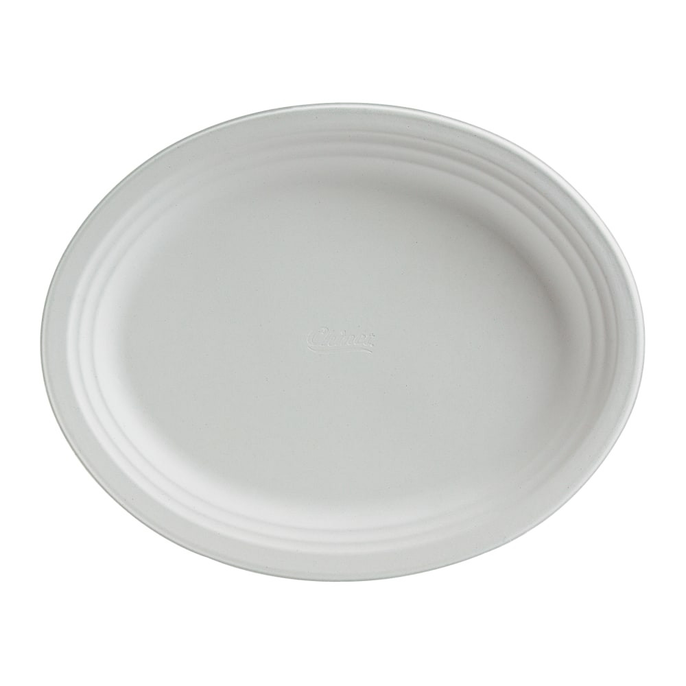 HUHTAMAKI FOOD SERVICE 21257CT Chinet Classic Paper Dinnerware Oval Platters, 9 3/4in x 12 1/2in, White, Carton Of 500 Platters