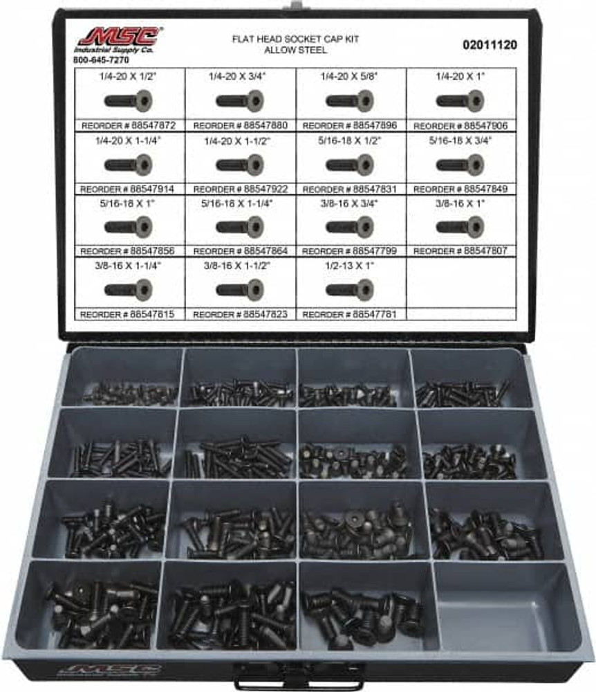 Value Collection 02011120 360 Piece Steel Socket Head Cap Screws