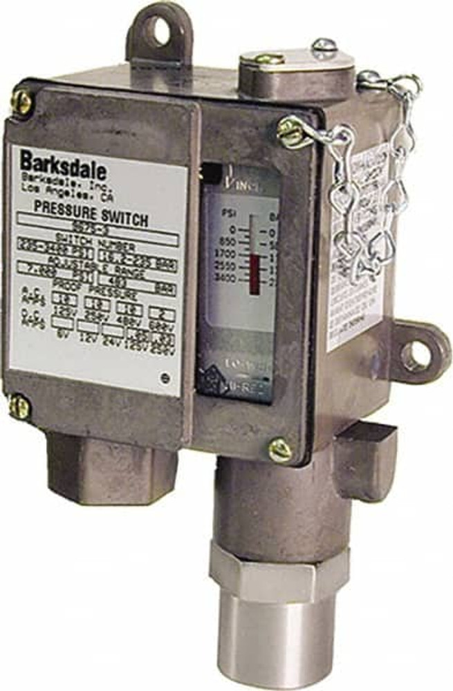 Barksdale D9675-3 Sealed Piston Pressure Switch: 1/4" NPTF Thread