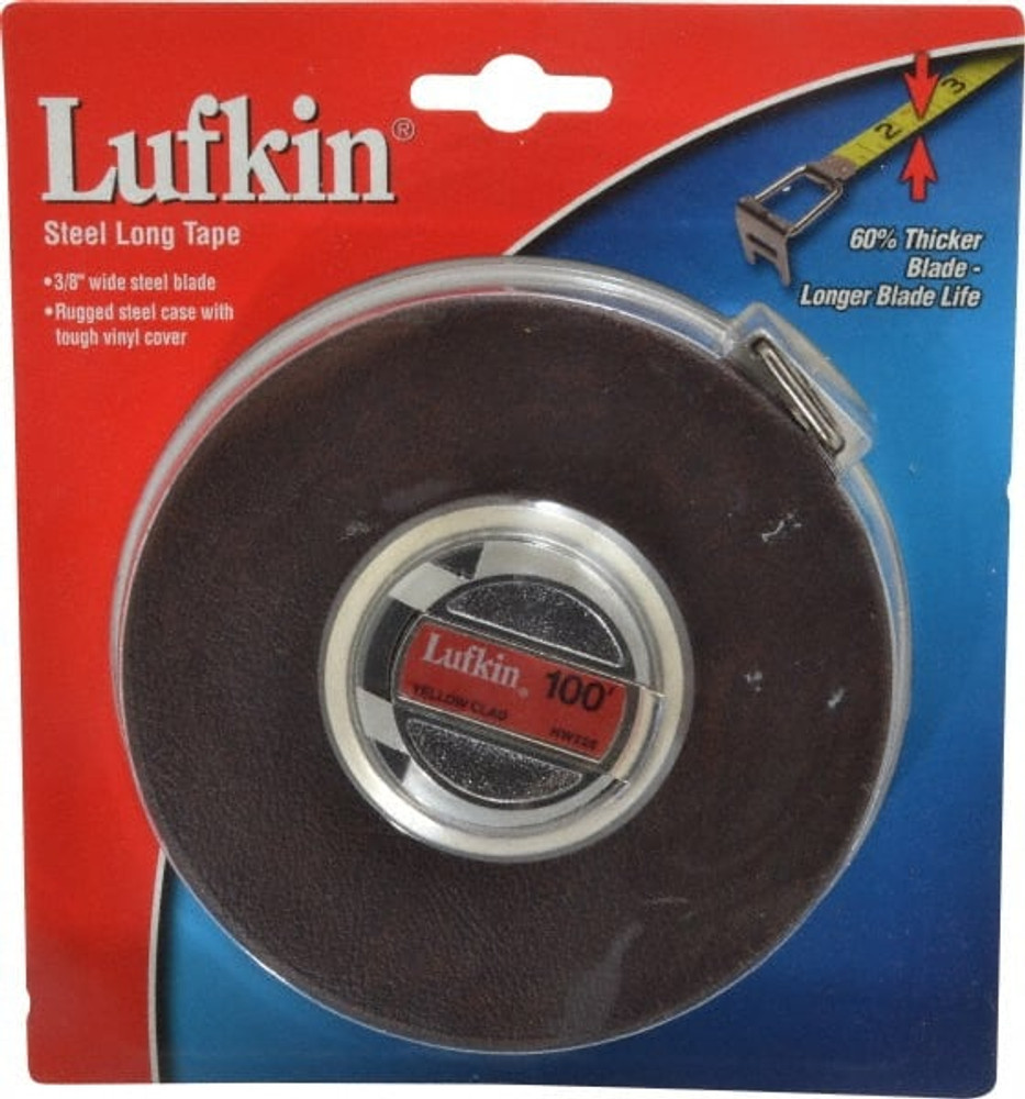 Lufkin HW226 Tape Measure: 100' Long, 3/8" Width, Yellow Blade