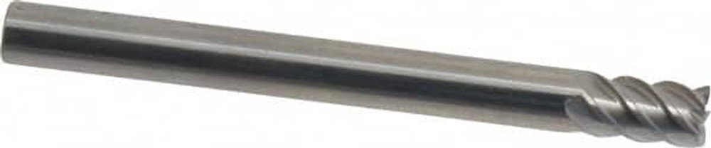 OSG 455-1876 Square End Mill: 3/16'' Dia, 5/16'' LOC, 3/16'' Shank Dia, 2'' OAL, 5 Flutes, Solid Carbide